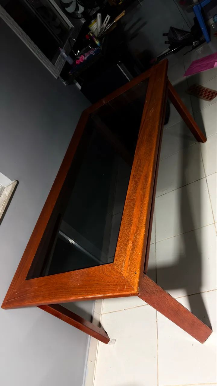Mesa com tampo de vidro - Foto 2
