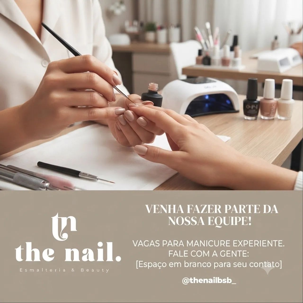 Contrata-se Manicure