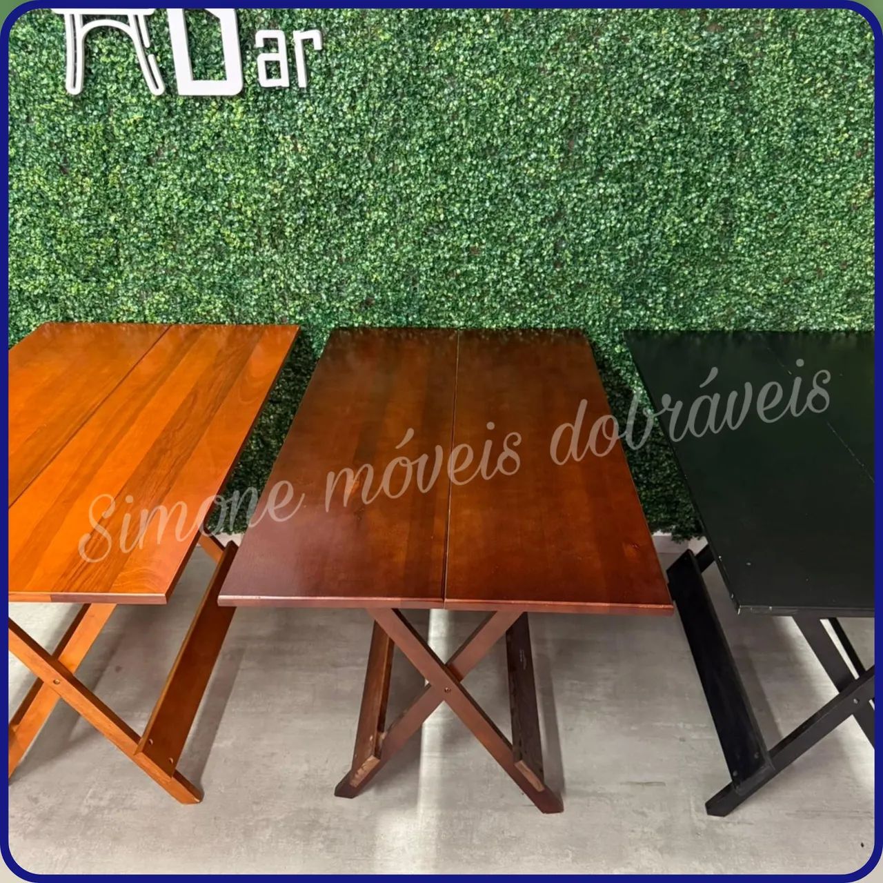 Mesa bar 1,20x70 com 4 cadeiras - Foto 2