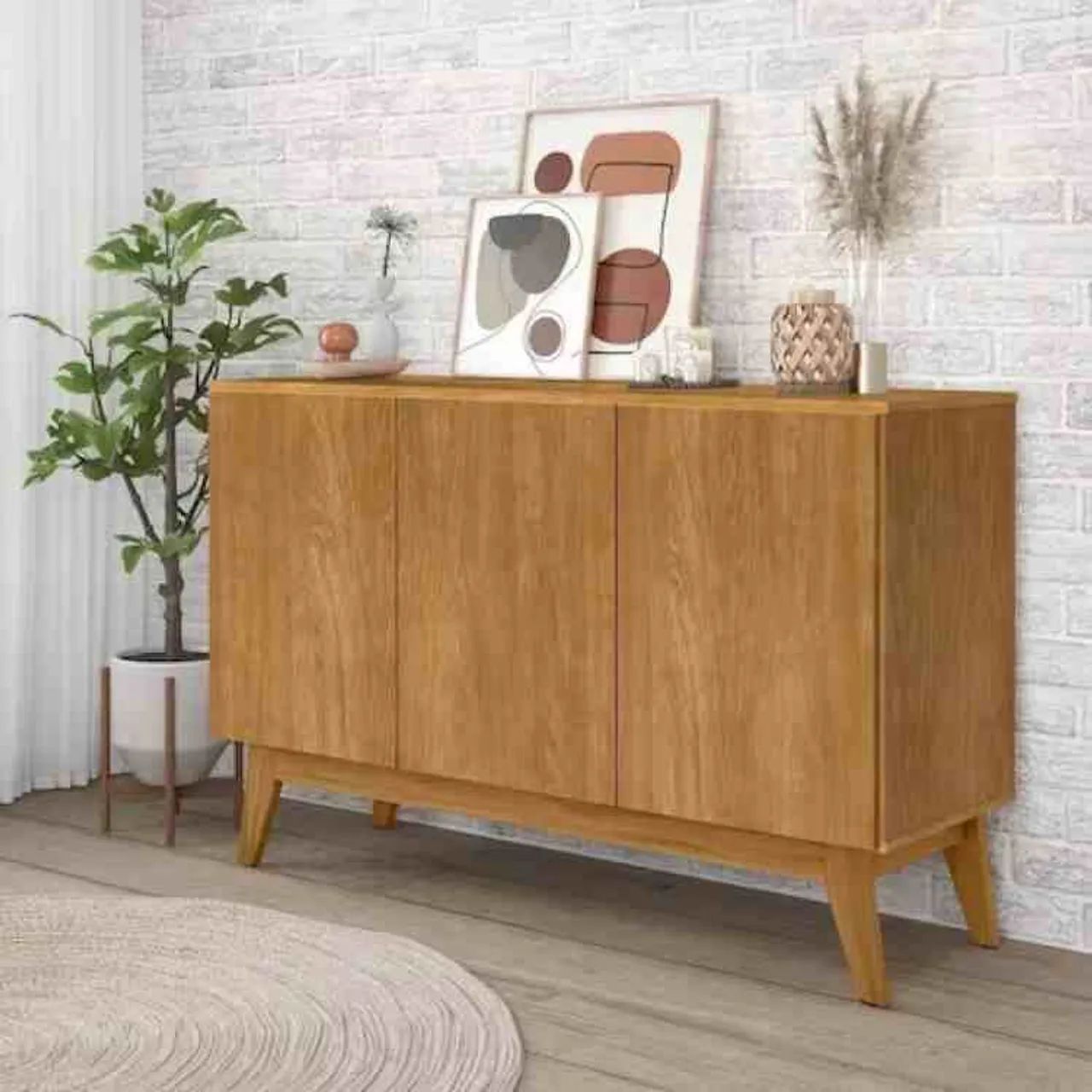 Buffet Ares Lux 3 portas - Entrega Rápida 