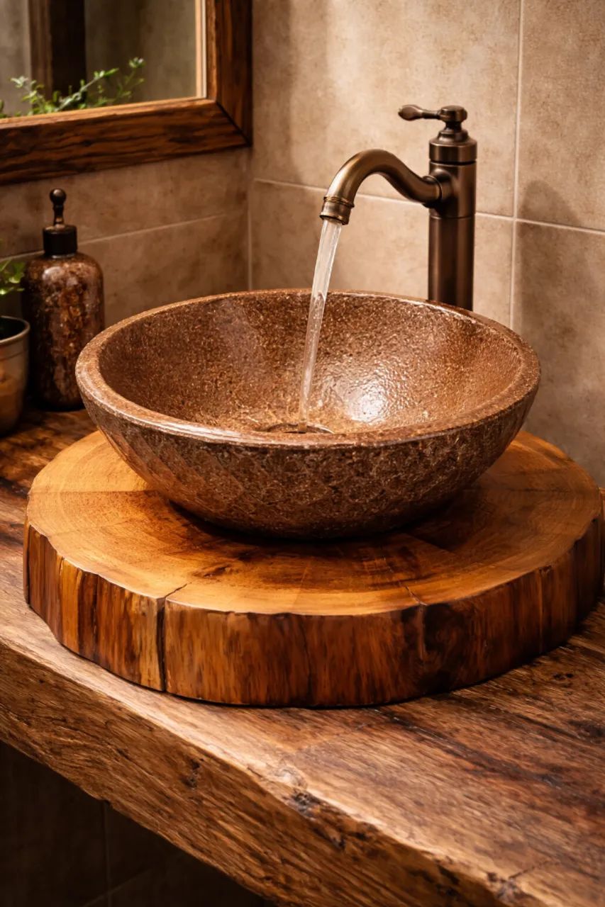 Cuba, pia de pedra com toneira  - Foto 2