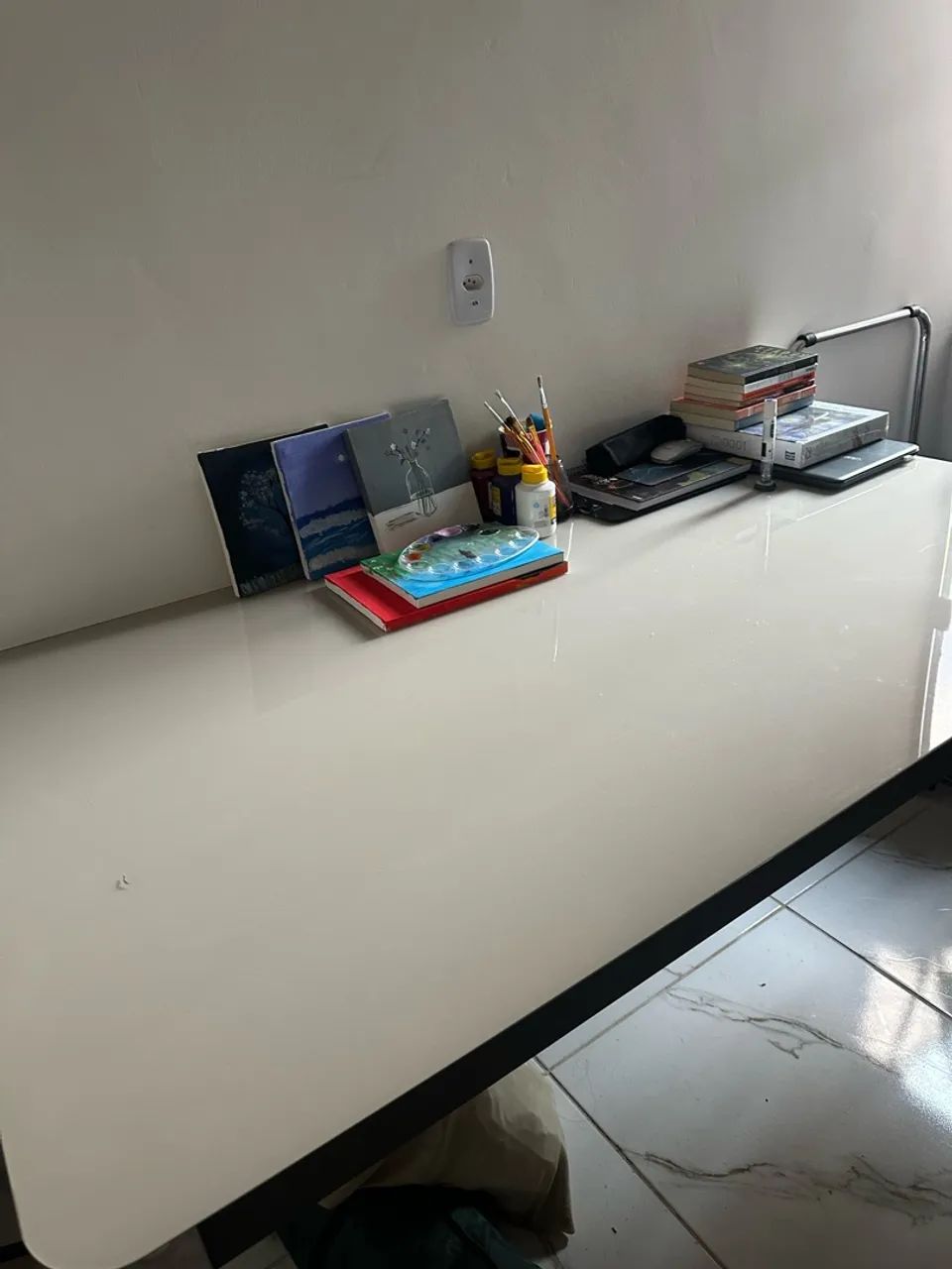Mesa de jantar com tampo de vidro  - Foto 2