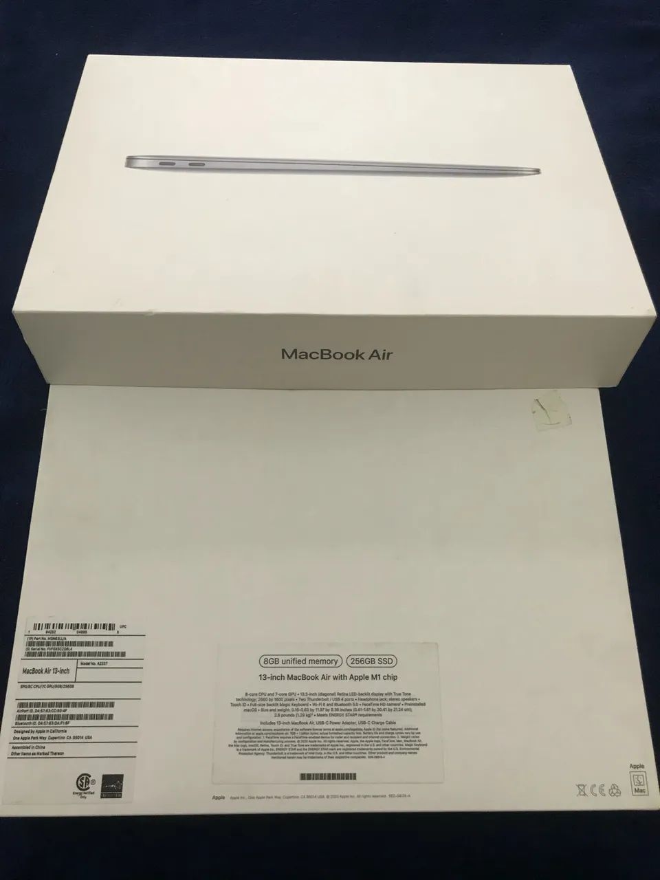 Caixa completa do MacBook Air M1 (novo)  - Foto 4