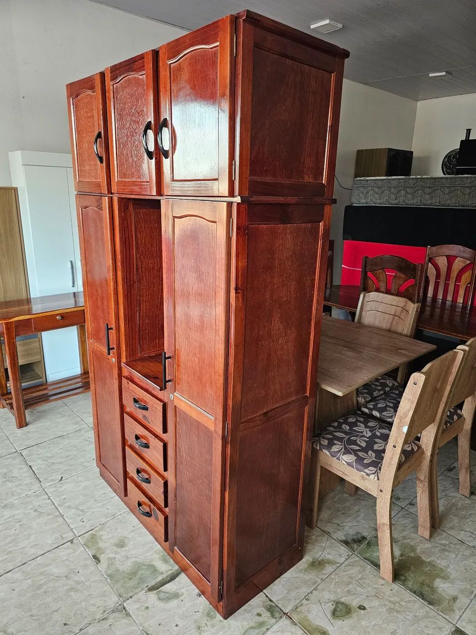 Guarda roupa usado de pinho  - Foto 4