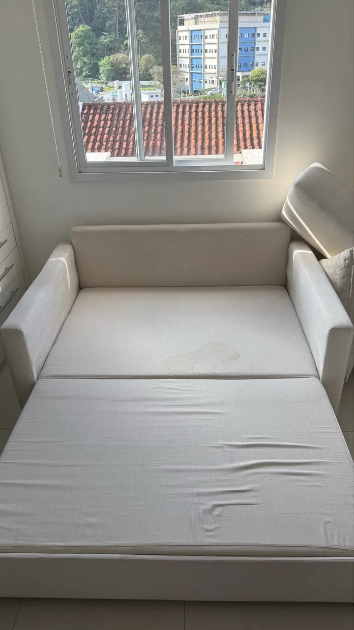 Sofá-Cama 2 Lugares em Linho - 1,60m - Foto 4