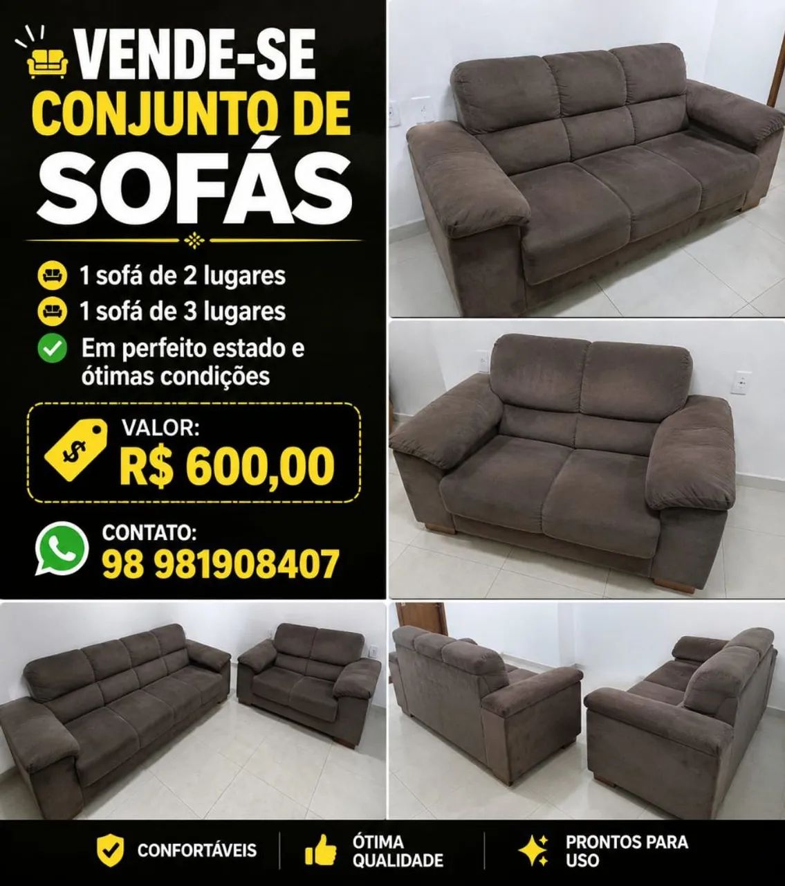 Vendo dois sofá  - Foto 3
