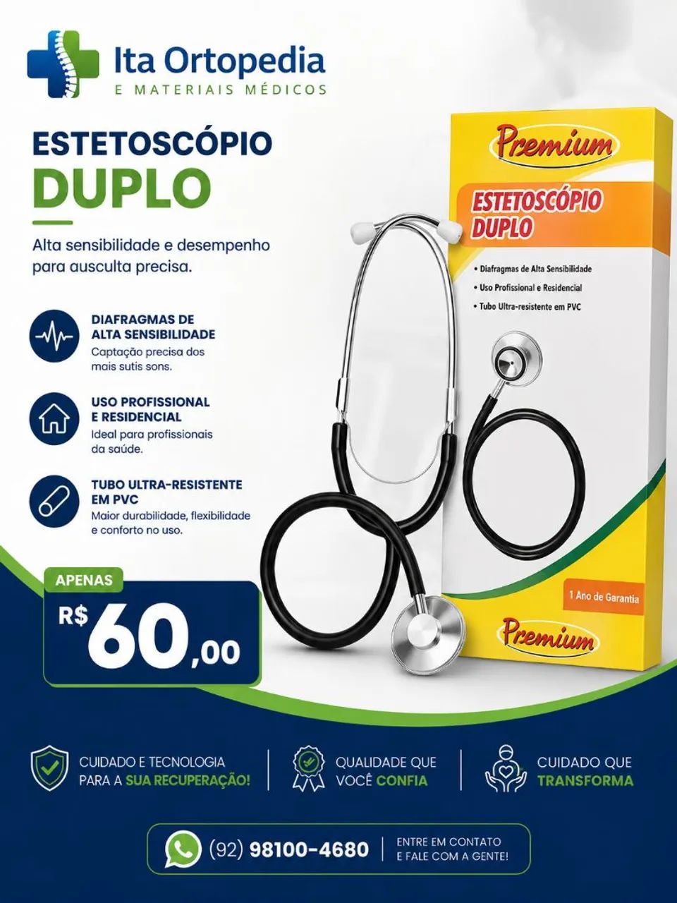 Estetoscópio duplo