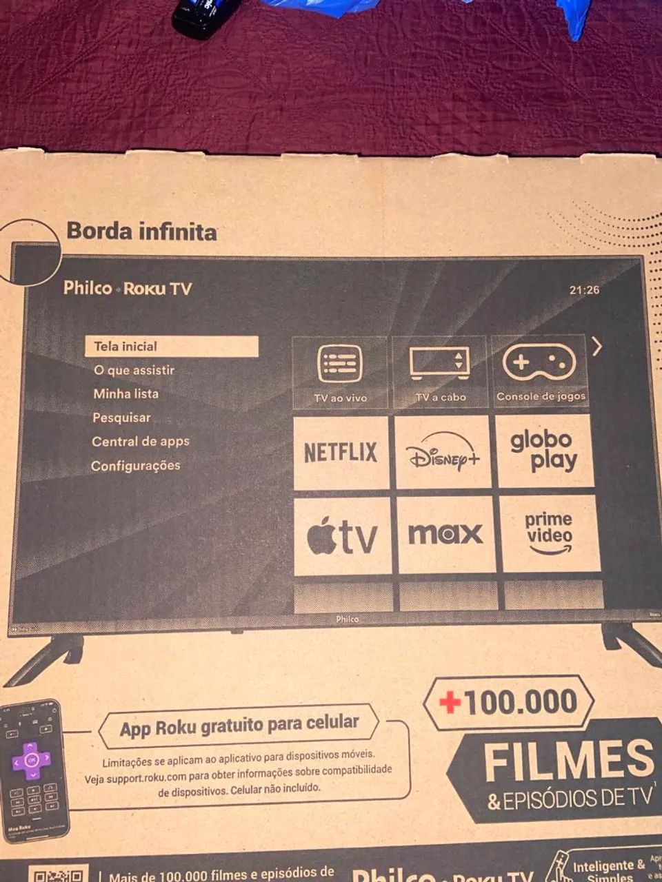 TELEVISAO SMART PRA LEVAR LOGO - Foto 2