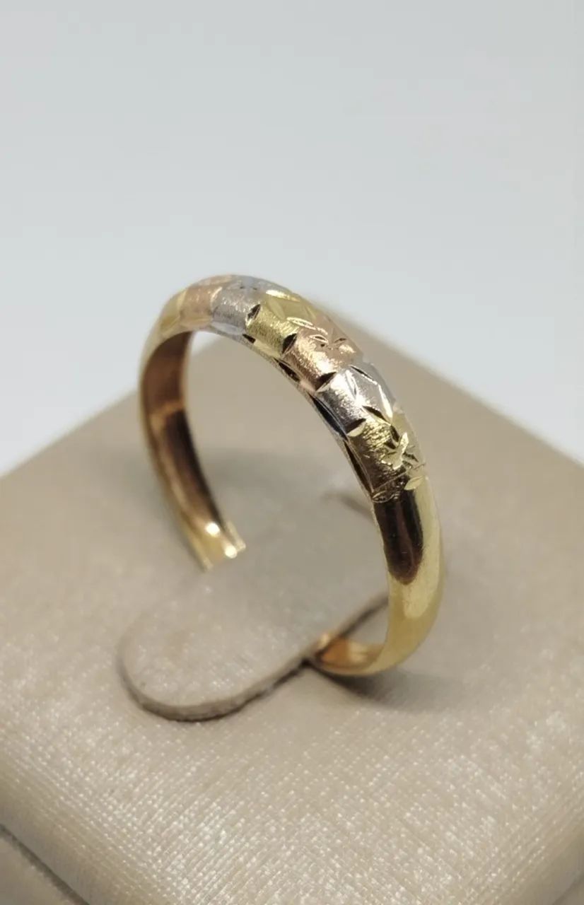 anel ouro 18k aro 20 - Foto 2