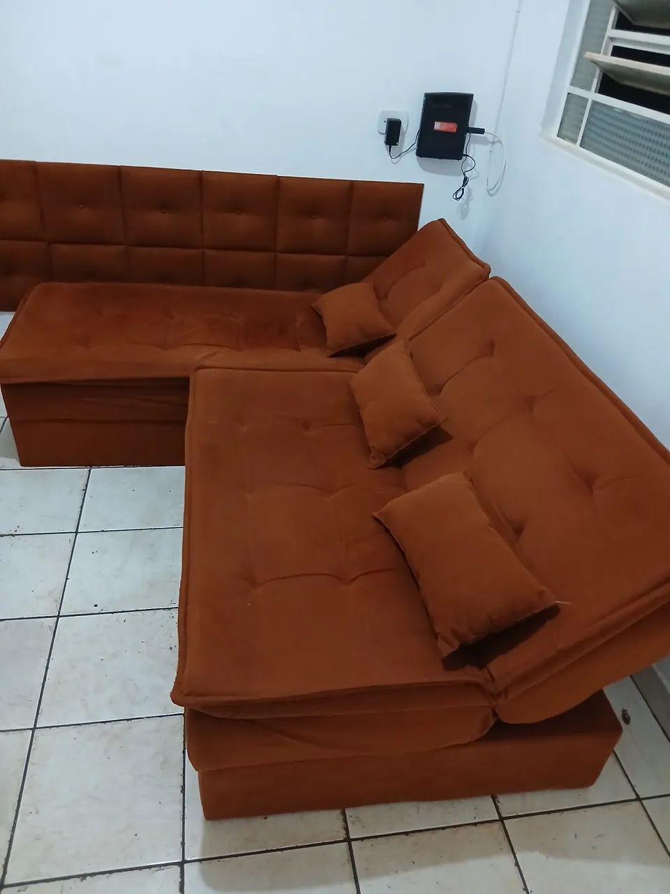 CONJUNTO SOFÁ-CAMA + PAINEL ESTOFADO65578332782723123