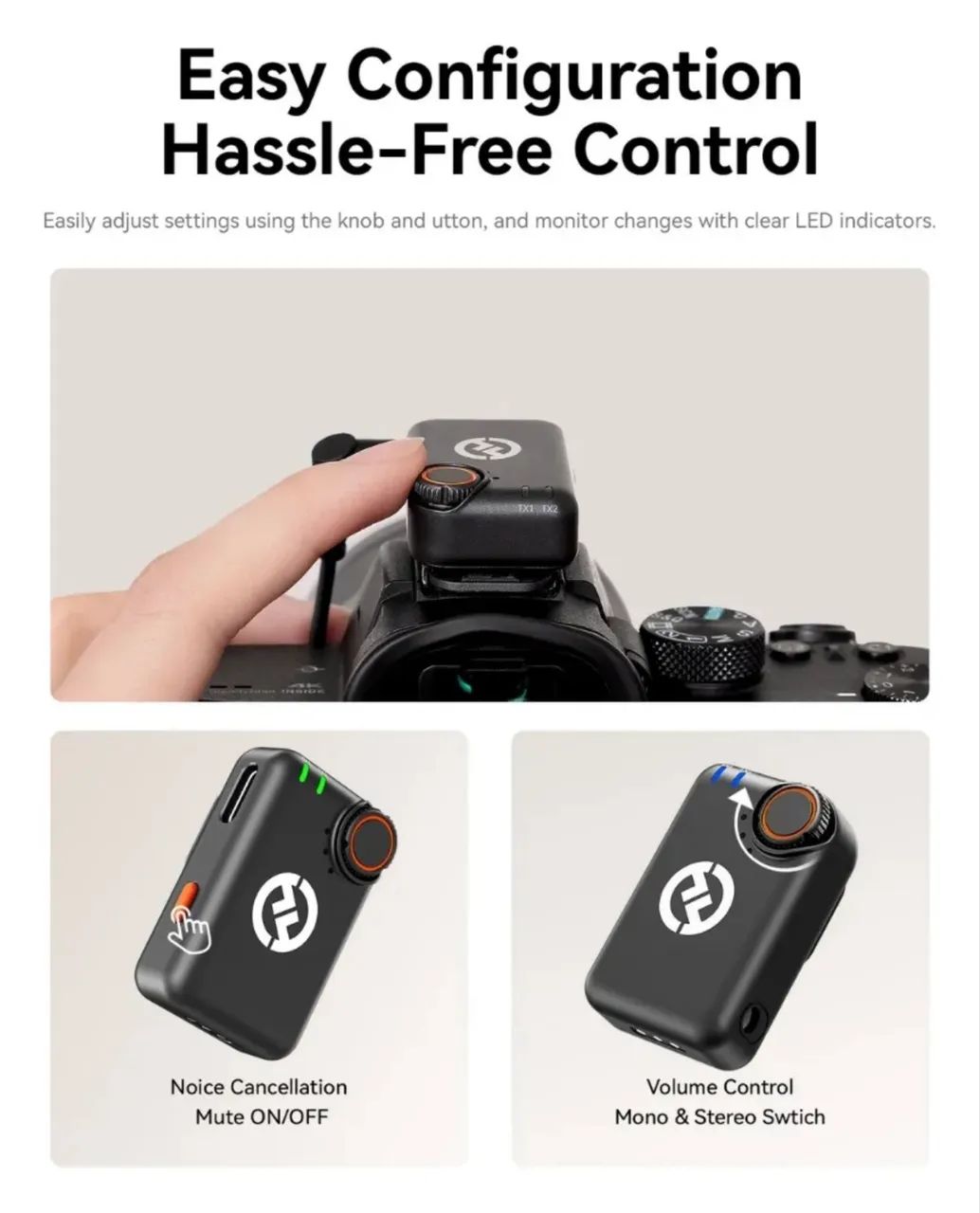 Microfone Hollyland Lark M2s Mini Combo Duo Sem Fio Preto - Foto 4