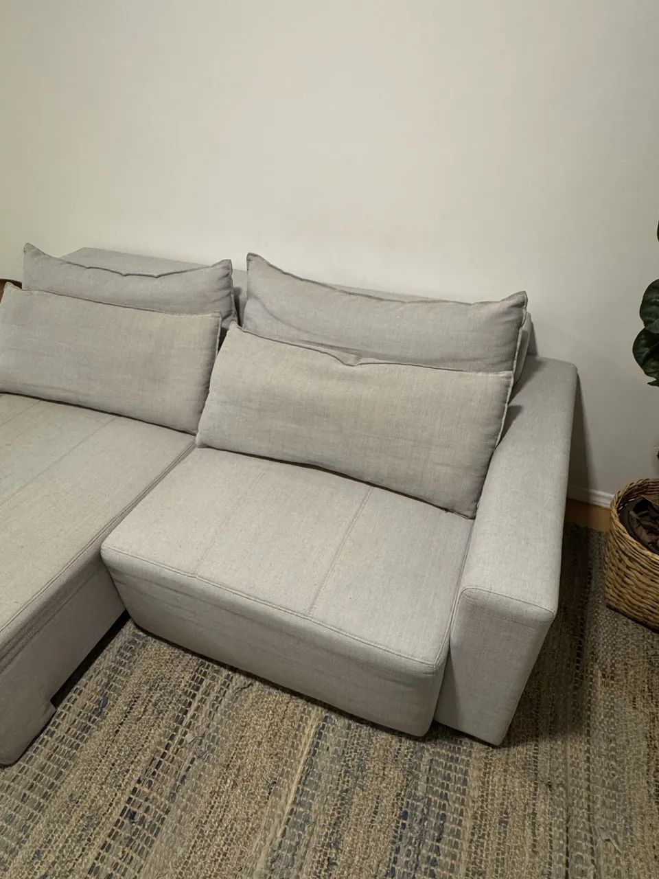 Sofa 3 Lugares Astor Cinza Tok Stok - Sofás e Poltronas - Itaim