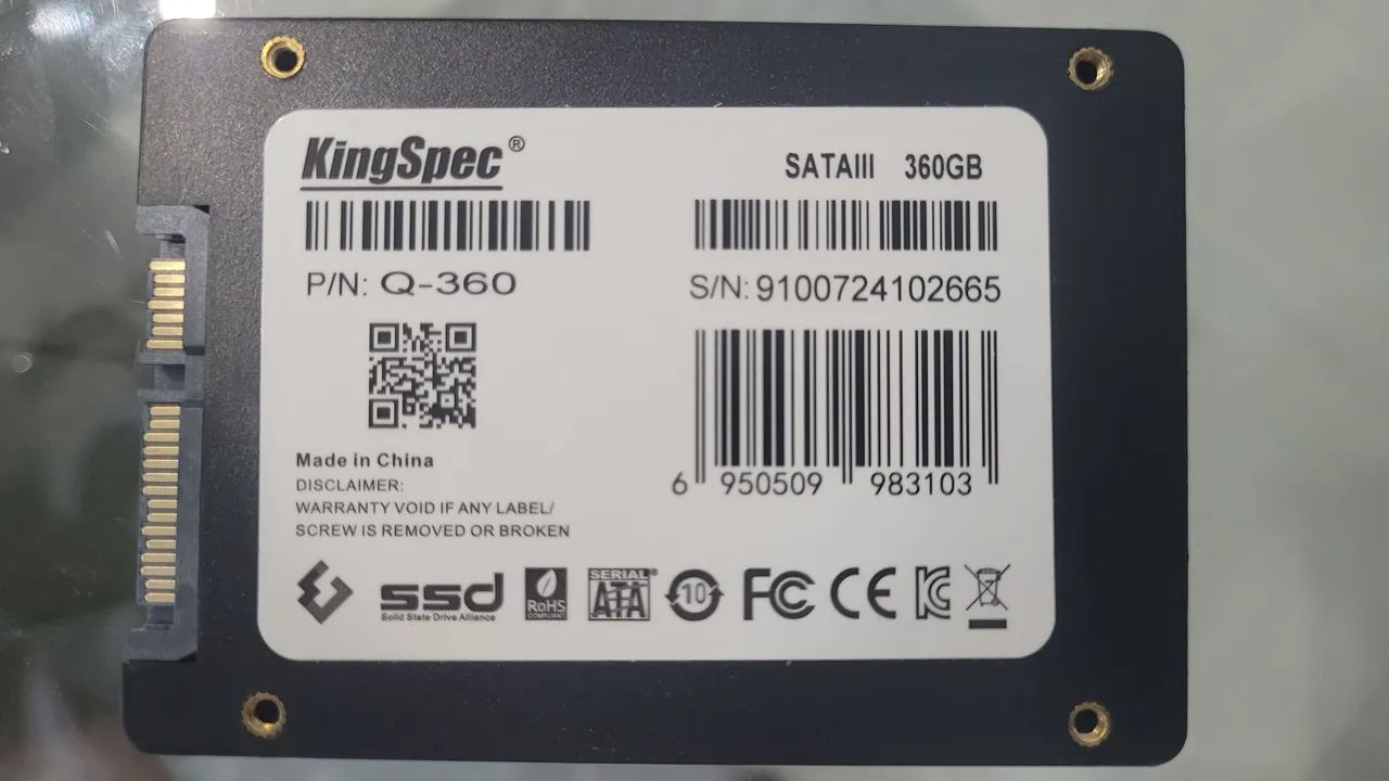 SSD KingSpec 360GB - Foto 2