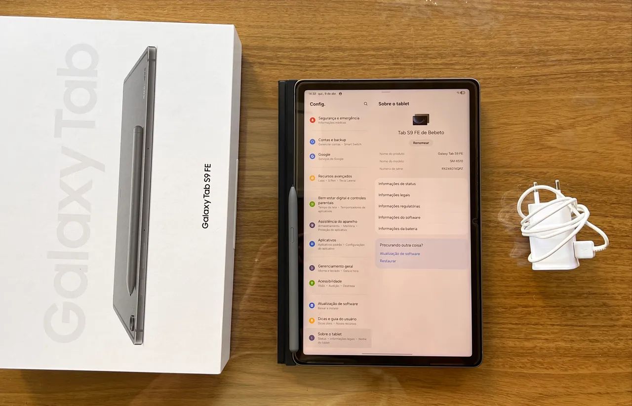 Tablet - Galaxy Tab S9 FE Cinza (SM-X510)