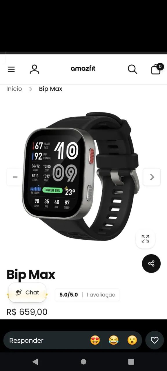 Relógio amazfit