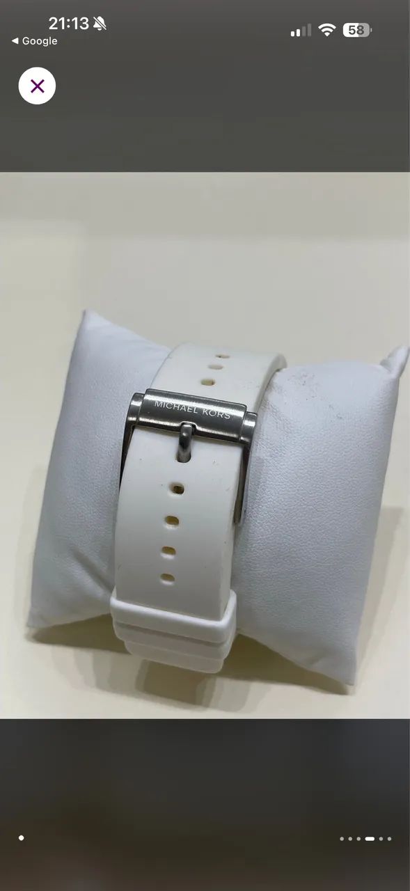 Relógio Michael Kors MK8284 Branco - Foto 3