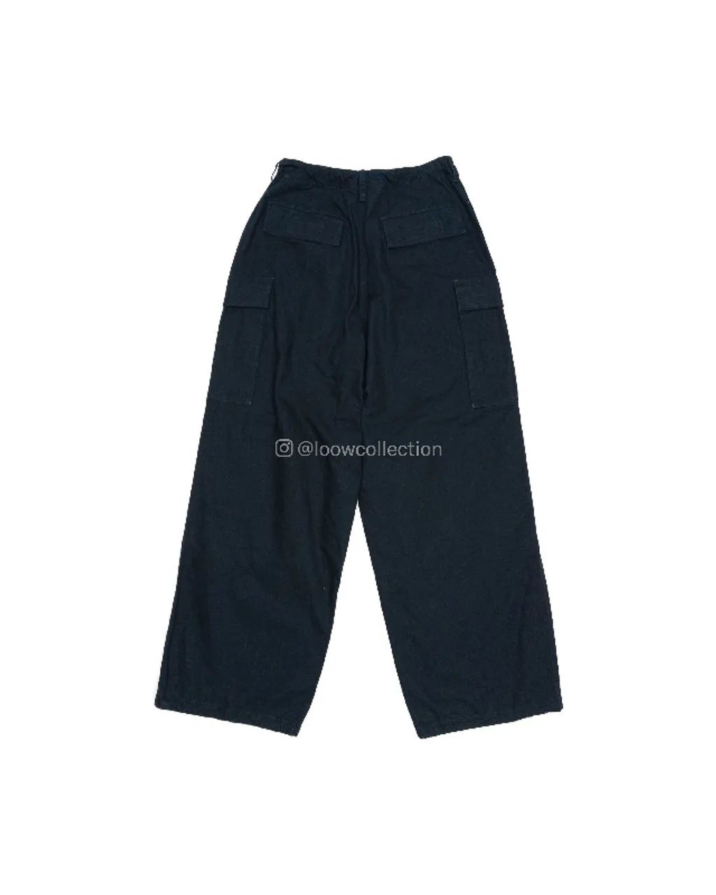  calça cargo oversize balenciaga garderobe em navy  - Foto 2