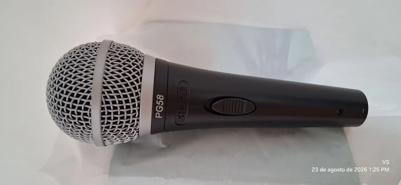 MICROFONE SHURE PG 58 Profissional  - Foto 5