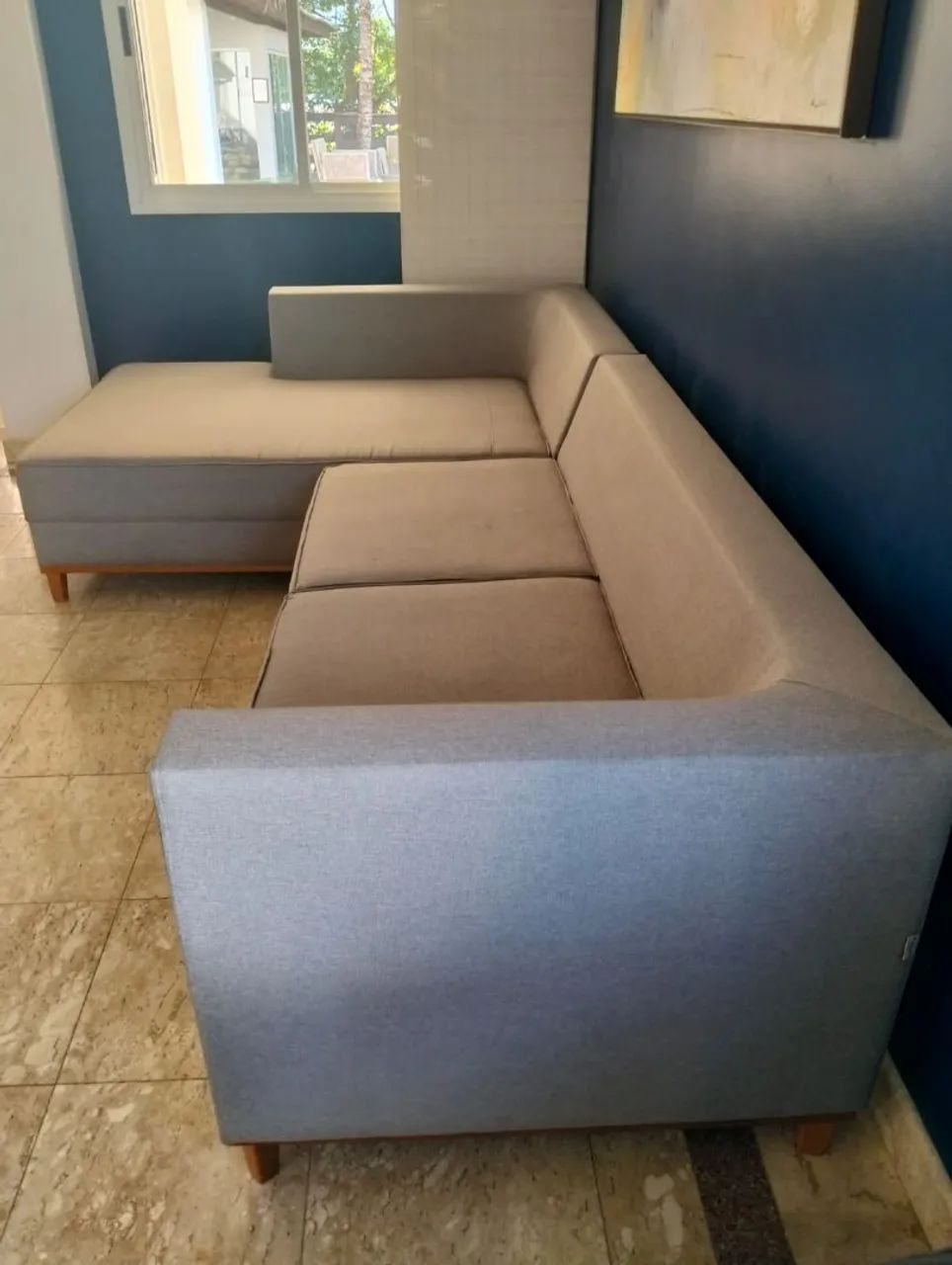Sofá de alto padrão em linho/4 lugares  - Foto 3