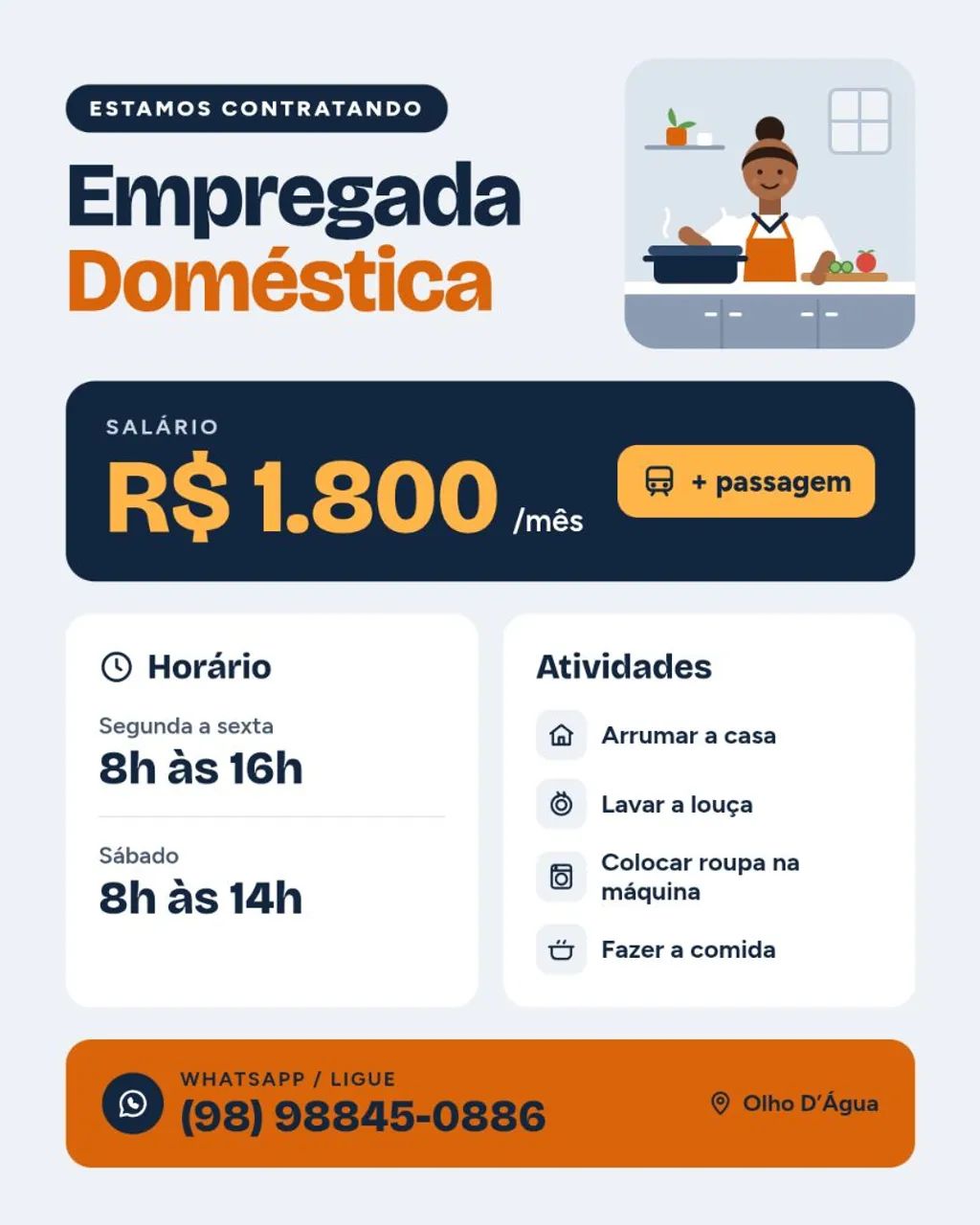 Vaga Empregada Doméstica 