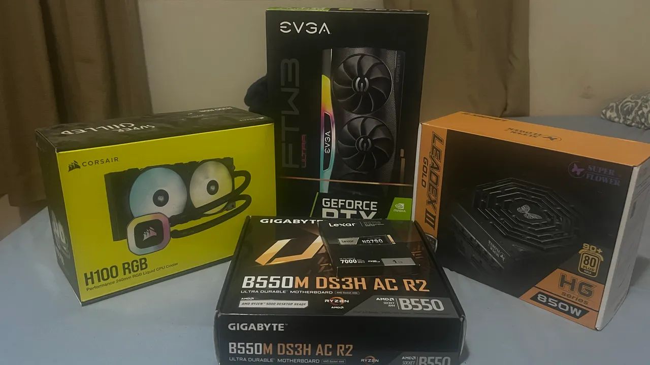 PC Gamer Ryzen 7 5700X3D + B550M Gigabyte + 32GB DDR4 3600MHz + 1TB NVMe2 + RTX 3080 10 GB - Foto 3