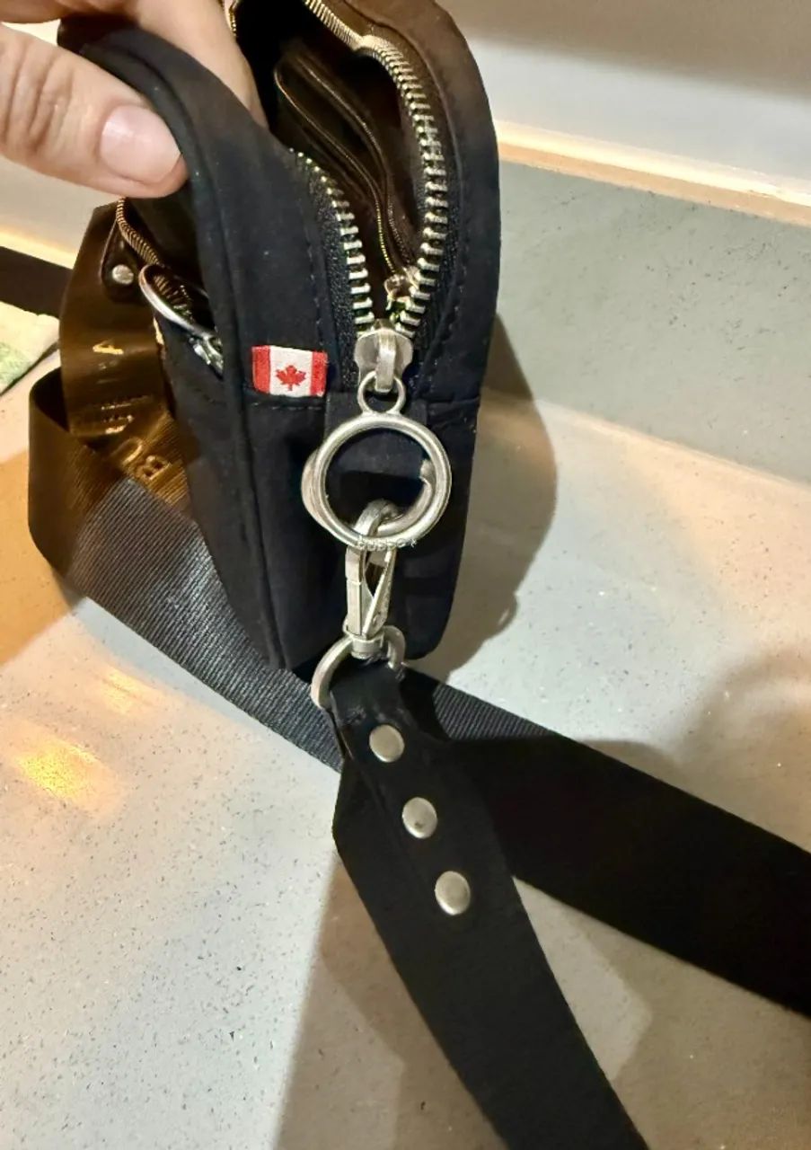 Bolsa feminina Bubba em nylon preta - Foto 2