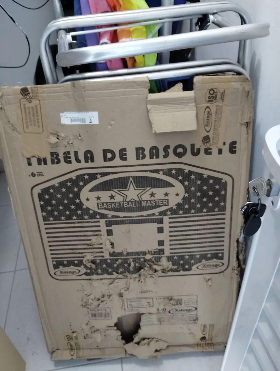 Tabela de basquete COM ARO E REDE - NUNCA USADA Xalingo NOVÍSSIMA - Foto 2