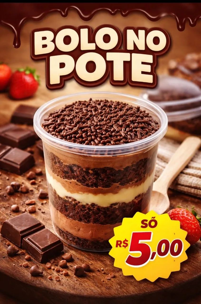 Bolo de Pote Delicioso - Apenas R$ 5,00! - Foto 2
