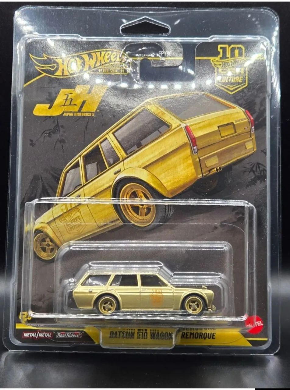 Hotwheels WAGON CHASE DATSUN ダットサン 510 Hot Wheels GOLD CHASE DATSUN 510 WAGON DIECAST CAR CULTURE SERIES