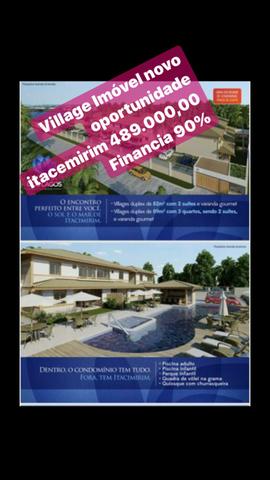 Village 3/4 decorado mobiliado em itacemirim 489 mil