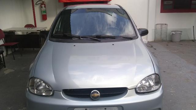 Chevrolet corsa sedã super 1.0, cor prata, completo, flex