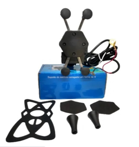 Suporte Garra X Celular P/ Motos Bikes Universal Com Carregador USB até 6" - Foto 5