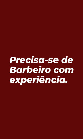 Precisa-se de Barbeiro