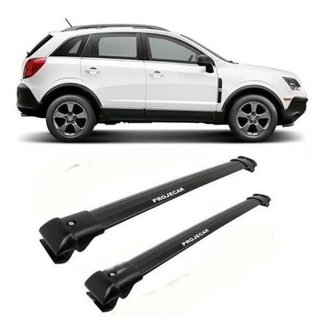 Rack Travessa Chevrolet Captiva Todas - Preto  - Larga Projecar