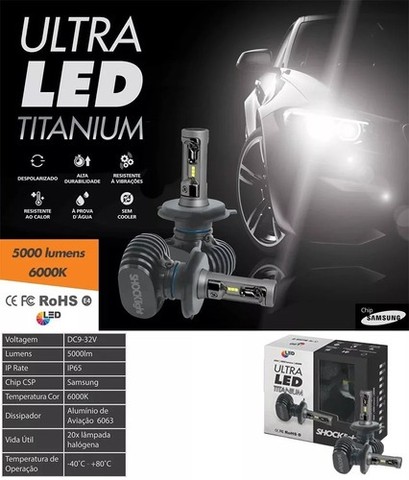 Lâmpada Ultra Led Titanium 10 Mil Lumens