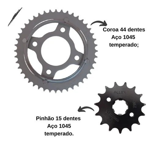 Kit Transmissão Relacao Titan 160 - Foto 2
