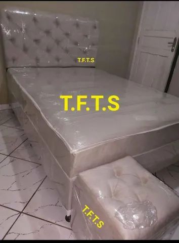 Cama box de casal +travesseiros 600 reais 