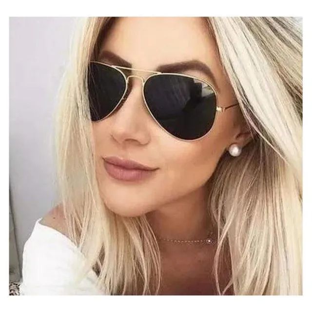 Óculos de Sol Rayban Aviador Clássico - Proteção UV400 - Estilo e Classe - Foto 3