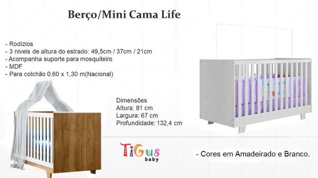Berço Mini Cama Life - Foto 5