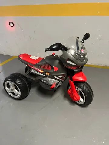 Moto Elétrica Infantil Super Moto Elétrica GP Grafite 6v - Bandeirante