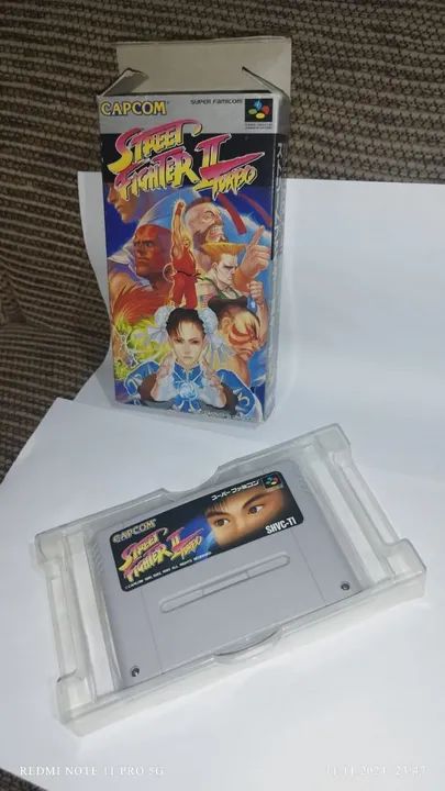 Street Fighter II Turbo Na Caixa Super Famicom