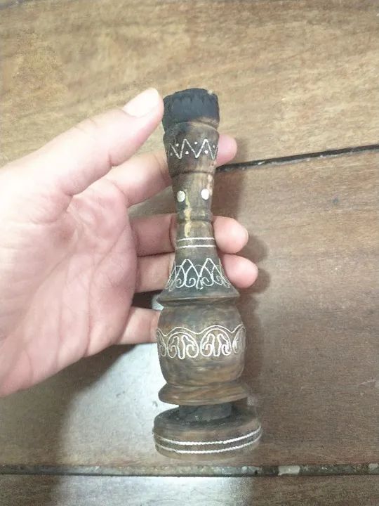 Antiguidade porta vela candelabro  - Foto 2