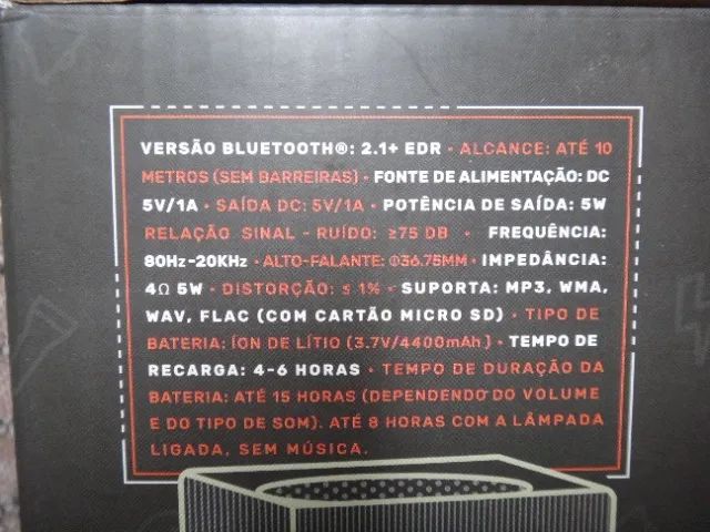 Caixa Amplificador Bluetooth Com Lanterna - Imaginarium , na embalagem - Foto 4