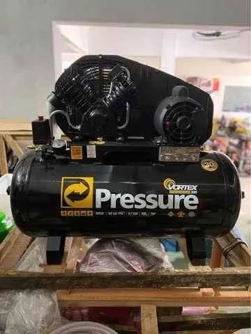 Compressor de 100 Litros vortex 300  com motor 2hp monofásico Pressure - Novo