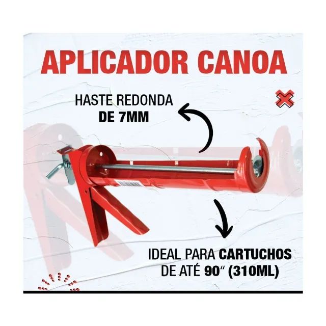 Aplicador de Silicone Canoa Cibra - Foto 2