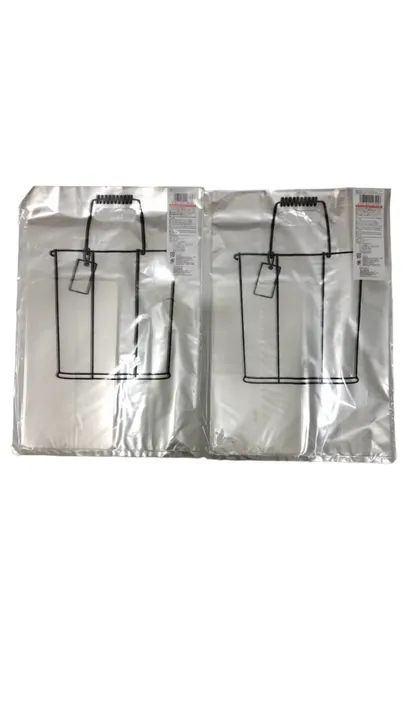 Kit com 2 sacolas transparentes de mão Daiso - Foto 2