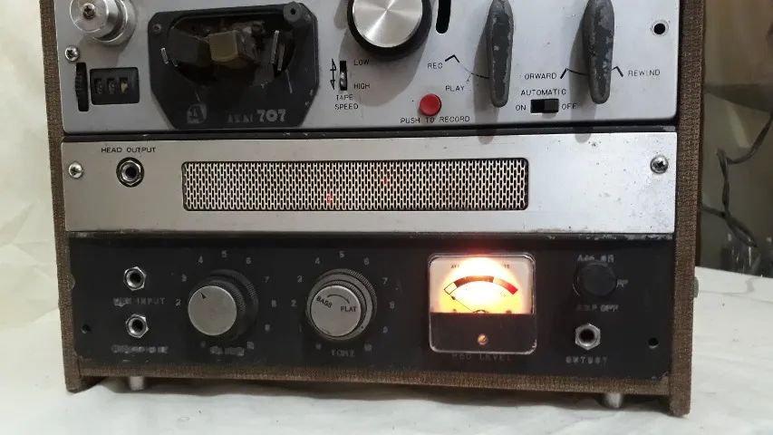 Gravador de Rolo Akai 707 - - Foto 2