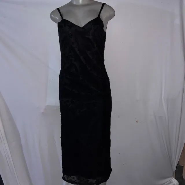 Vestido longo renda, tamanho P