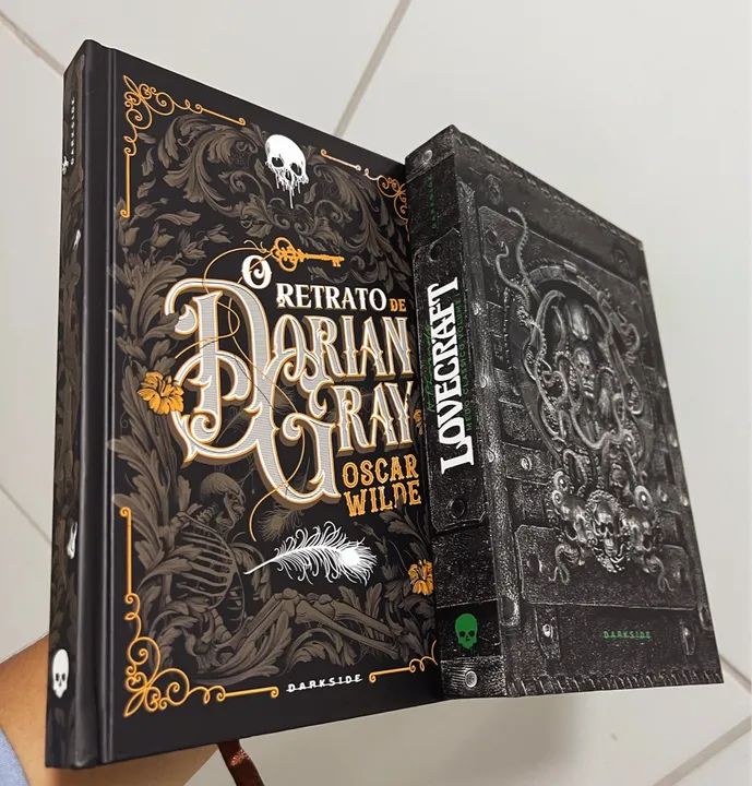 O Retrato de Dorian Gray + Lovecraft medo clássico, darkside capa
