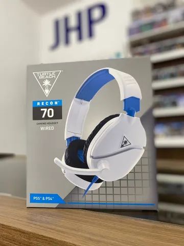 Headset Gamer Com Fio Turtle Beach Recon 70X - Branco e Azul - Parcelamento Sem Juros
